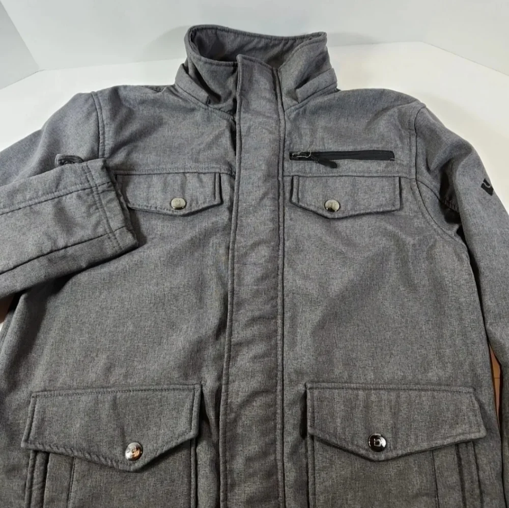 Teflon brand apparel men’s gray full zip fleece lined jacket size M. - Picture 2 of 8